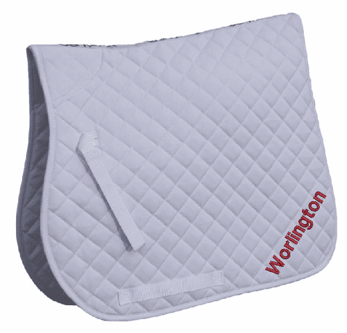 Worlington RC  white GP saddlecloth