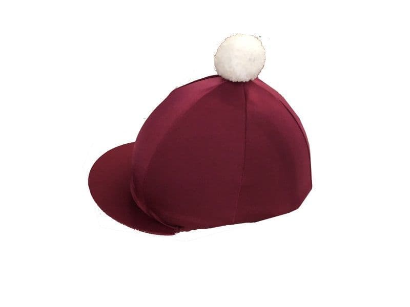 York & Ainsty North Burgundy Lycra Hat Silk