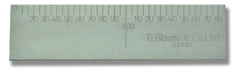 1000mm x 50mm Masons Steel Bench Rule