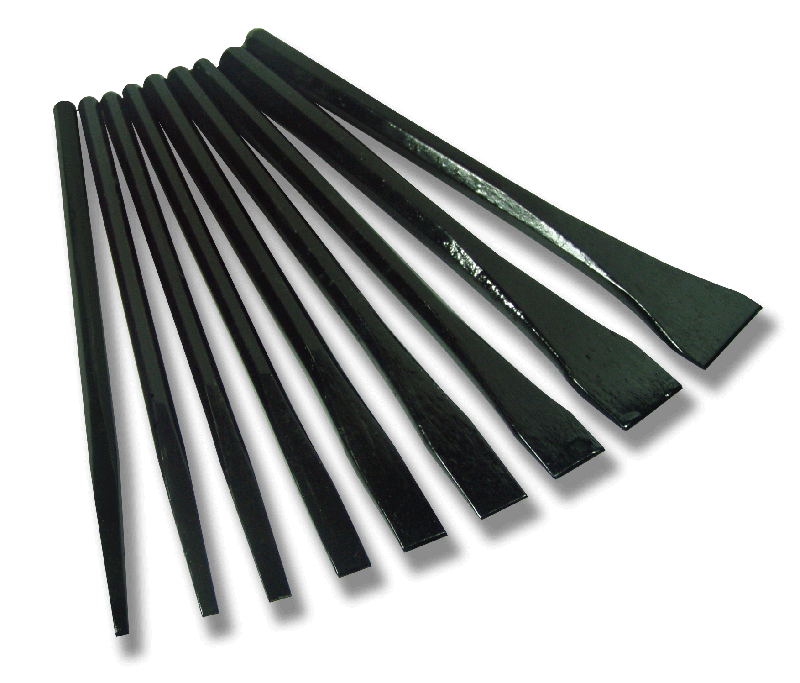 Set of 9 Lead Paring Chisels