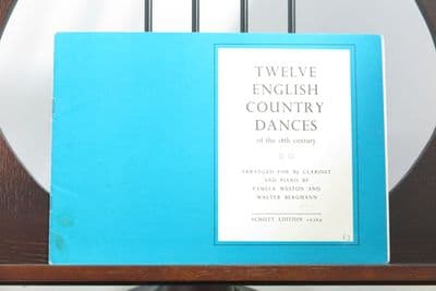12 English Country Dances of the Eighteenth Century for Clarinet & Piano arr Weston P & Bergmann W