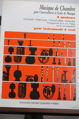 4 Quartets on Popular Tunes arranged for Wind Instruments by Voirpy A and C