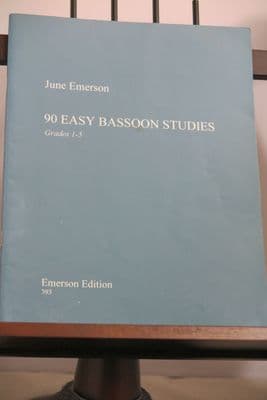90 Easy Bassoon Studies Grades 1-5 ed Emerson J