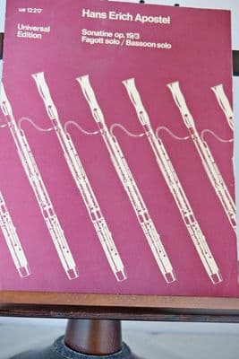 Apostel H E - Sonatine Op 19 No 3 for Bassoon Solo