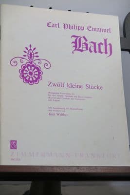 Bach C P E - Twelve Short Pieces Wq81 for 2 Flutes & Basso Continuo