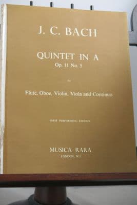 Bach J C - Quintet in A Op 11 No 5 for Flute Oboe Violin Viola & Continuo