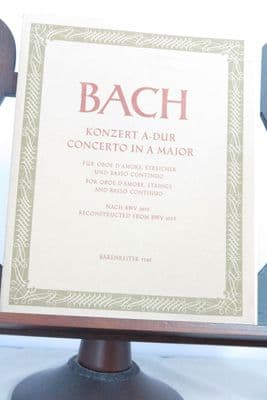 Bach J S - Concerto in A for Oboe d'Amore Strings & Basso Continuo reconstructed from BWV 1055