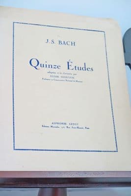 Bach J S - Fifteen Studies for Clarinet arr Delecluse U