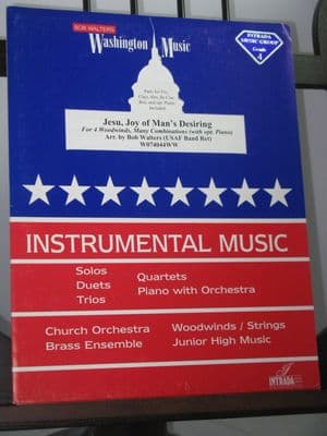 Bach J S - Jesu, Joy of Man's Desiring for 4 Woodwinds arr Walter B