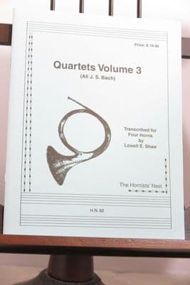 Bach J S - Quartets Vol 3 for 4 Horns arr Shaw L E