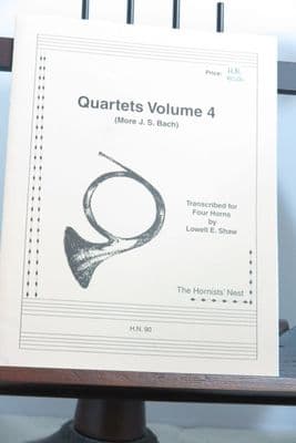Bach J S - Quartets Vol 4 for 4 Horns arr Shaw L E