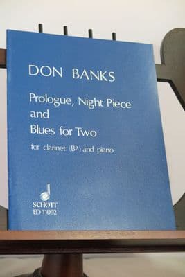 Banks D - Prologue, Night Piece & Blues for Two for Clarinet & Piano