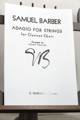 Barber S - Adagio for Strings for Clarinet Choir arr Cailliet L