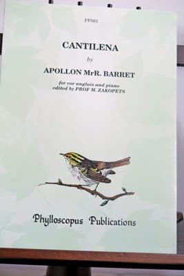 Barret A M R - Cantilena for Cor Anglais & Piano arr Zakopets M