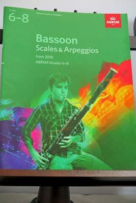 Bassoon Scales & Arpeggios from 2018 ABRSM Grades 6-8