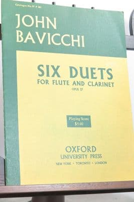 Bavicchi J - Six Duets Op 27 for Flute & Clarinet