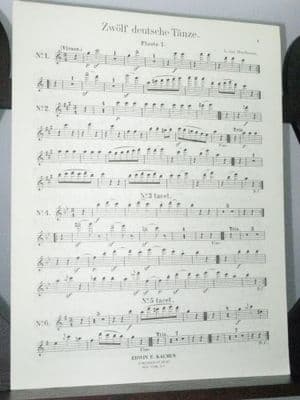 Beethoven L van - 12 German Dances WoO8 Flute 1 Part