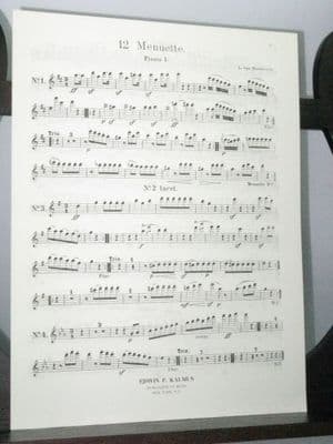 Beethoven L van - 12 Minuets WoO7 Flute 1 Part