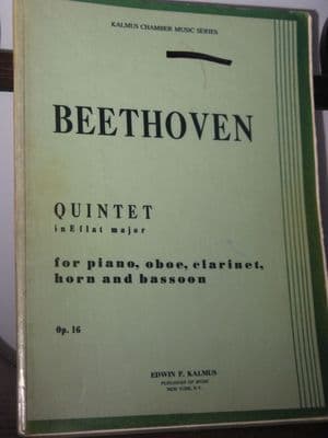 Beethoven L van - Quintet in E Flat Op 16 for Oboe Clarinet Horn Bassoon & Piano