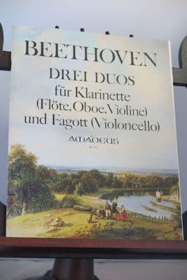 Beethoven L van - Three Duos WoO27 for Clarinet (or Flute or Oboe or Violin) & Bassoon (or Cello)