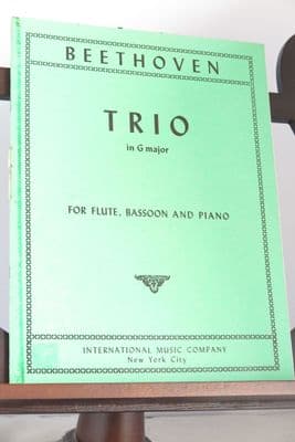 Beethoven L van - Trio in G for Flute Bassoon & Piano
