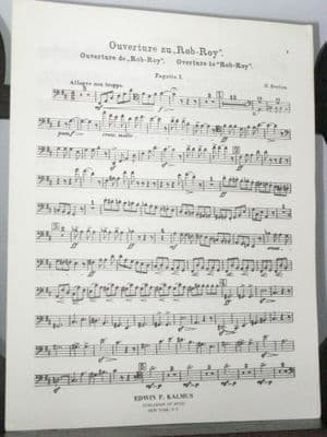 Berlioz H - Overture to Rob Roy Bassoon 1 Part