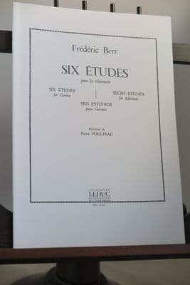 Berr F - Six Etudes for Clarinet ed Poulteau P
