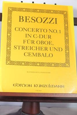 Besozzi C - Concerto No 1 in C for Oboe & Piano arr Adamus J