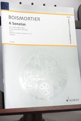 Boismortier J B de - 6 Sonatas Op 7 for 3 Flutes without Bass Vol 2 Nos 2, 5, 6