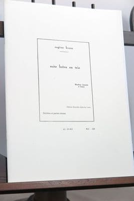 Bozza E - Suite Breve en Trio Op 67 for Oboe Clarinet & Bassoon