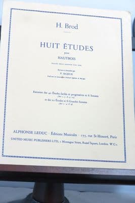 Brod H - Eight Studies for Oboe