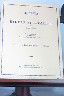 Brod H - Studies & Sonatas for Oboe Vol 1 - 40 Easy & Progressive Studies & 6 Sonatas
