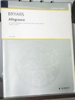 Bryars G - Allegrasco for Clarinet Violin Cello & Piano