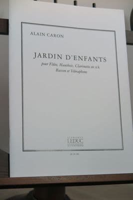Caron A - Jardin D'Enfants for Flute Oboe Clarinet Bassoon & Vibraphone