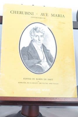 Cherubini L - Ave Maria (Offertorium) for Soprano Clarinet (or Flute) & Piano arr Smet R de