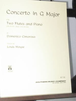 Cimarosa D - Concerto in G Major for 2 Flutes & Piano