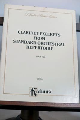 Clarinet Excerpts from Standard Orchestral Repertoire Book 2