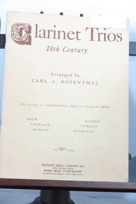 Clarinet Trios Eighteenth Century arr Rosenthal C A
