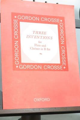 Crosse G - Three Inventions for Flute & Clarinet in B Flat