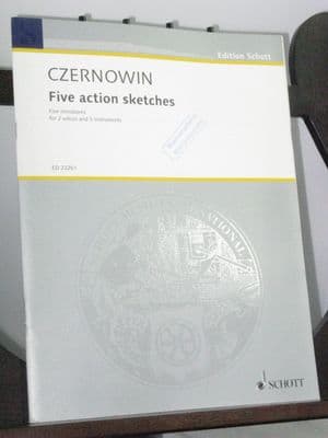 Czernowin C - Five Action Sketches for 2 Voices & 5 Instruments