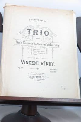 D'Indy V - Trio Op 29 for Clarinet (or Violin) Cello & Piano