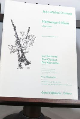 Damase J-M - Hommage a Klose - Chaconne for Solo Clarinet