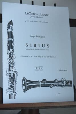 Dangain S - Sirius - Short Piece for Solo Clarinet