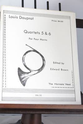 Dauprat L - Quartets Nos 5 & 6 for Four Horns ed Brown E