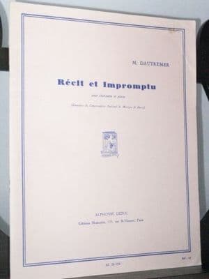 Dautremer M - Recit et Impromtu d'Apres Page d'Exil
