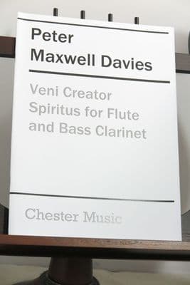 Davies P M - Veni, Creator Spiritus for Flute & Bass Clarinet