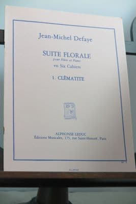 Defaye J-M - Suite Florale No 1 (Clematite) for Flute & Piano