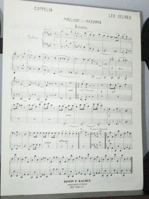 Delibes L - Coppelia Prelude & Mazurka Bassoons 1&2 Part