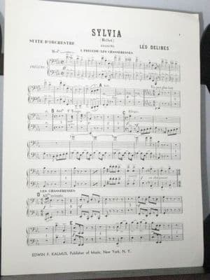 Delibes L - Sylvia Orchestral Suite Bassoons 1&2 Part