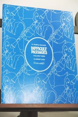 Difficult Passages for Clarinet in B Flat Vol 3 ed Temple-Savage R
